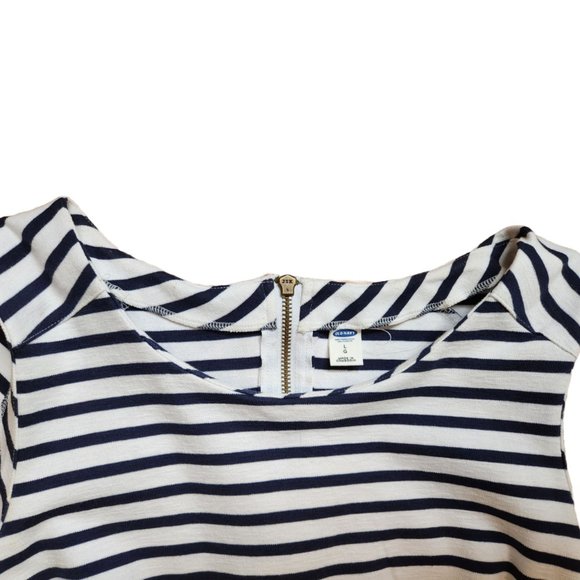 Old Navy Blue and White Striped Dress - Picture 5 of 7